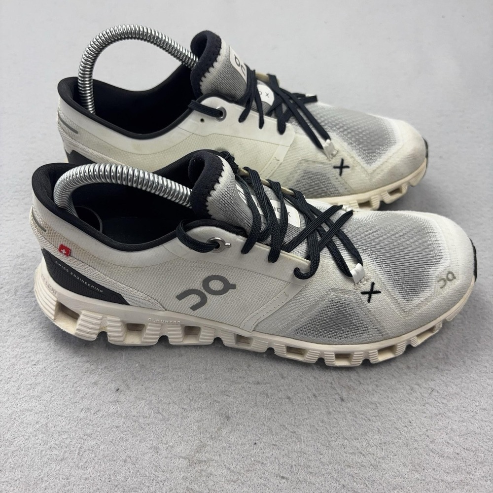 On Cloud X Shoes Womens Size 8 White CloudTec Running Sneakers Mesh Athletic